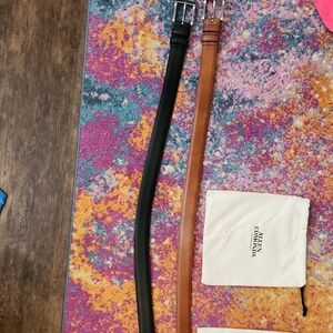 (Lot) Allen Edmonds Black and Brown Leather Belts